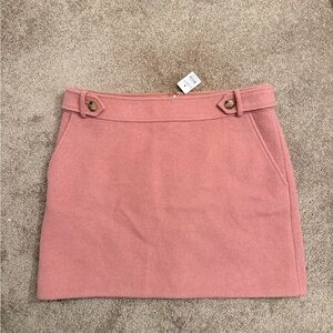 Women’s Wool Pink Mini Skirt